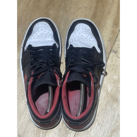 Nike Air Jordan 1 Low Black/Fire Red White 553558-063 Men 8